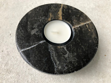 GUAXS Teelichthalter unbenutzt schwarz grau camel gemasert Teelicht