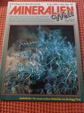 Mineralien welt 6 1997 zwickau sachsen studenec erzgebirge  Griechenland Bolivie