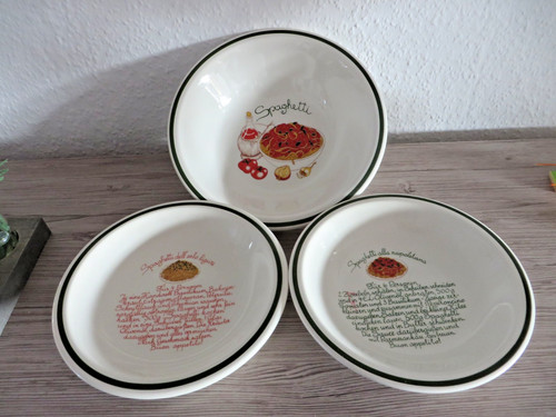 Teller mit schüssel für - 2, 1
