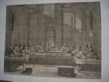 ALTER KUPFERSTICH VON NICOLAS POUSSIN: geb.1594-1665: FRANKREICH: