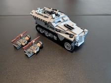 Klemmbaustein SdKfz, Schützenpanzer, mit 2 Figuren MOC