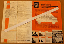 Zündapp, JANUS  250, 1955,  Werbefaltblatt zu technischen Daten , Original    