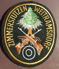 Aufnäher Patch Zimmerstutzen Weitramsdorf Schützen ca 10 x 8,5 cm