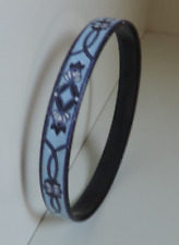 Michaela Frey,Armreif,Emaile,blau,Muster