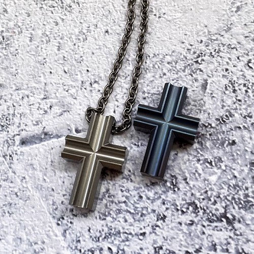 Tc4 titanium kreuz halskette - tc4,