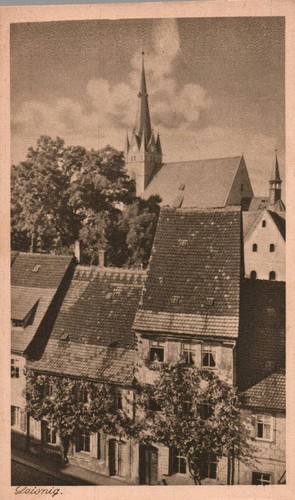 Leisnig blick zur kirche - ak,