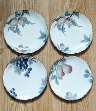 4 Jugendstil Porzellan Teller von Jäger & Co "Kopenhagen" Um 1900er. Ø 21,7 cm. 