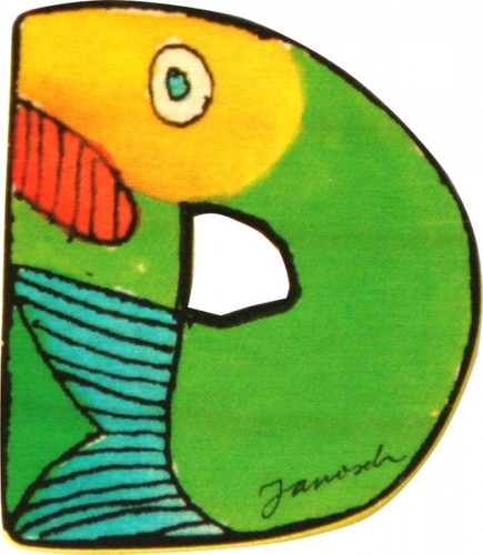 Janosch holzbuchstabe 6cm - d,