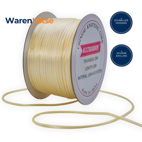 Satin rattail kordel - satin-rattail-kordel, 50m