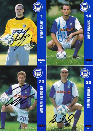 Autogrammkarten hertha - autogrammkarten,