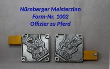 Nr.1002 - Nürnberger Meisterzinn, Aufsitzer - Zinngussform, Zinngießform