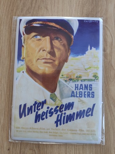 Blechpostkarte hans albers - blechpostkarte,,