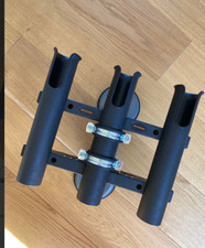 Angelrutenhalter 3-Fach mit Saugnapf für Boot unbenutzt neuwertig