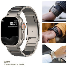 Metall Armband Apple Watch Ultra 11 10 9 8 7-4 SE Edelstahl Titan 49 46 45 42 41