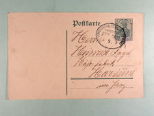 Dt. Reich Ganzsache Bahnpost