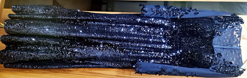 Damen abendkleid lang blau - damen,