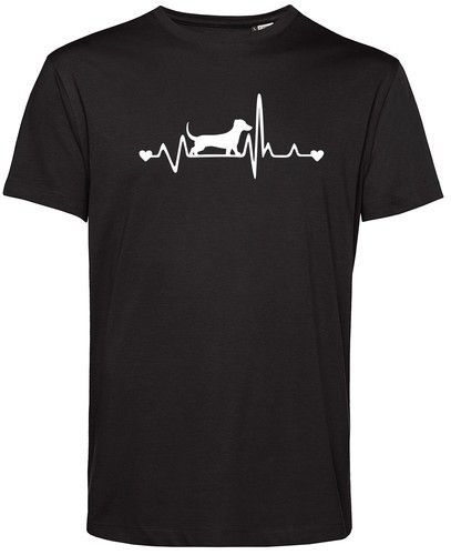 Bio shirt herzschlag - herzschlag, dackel
