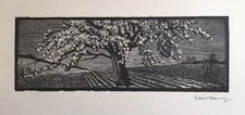 Carl Rang Holzschnitt signiert