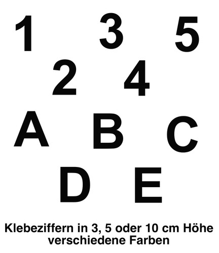 Aufkleber hausnummer - aufkleber,