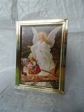 Schutzengelbild Bilderrahmen Engel Wechselrahmen Bild A/6 go Sonderpreis Kinder