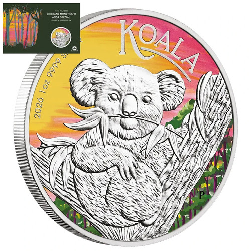 Silbermünze koala coin show - silbermünze,