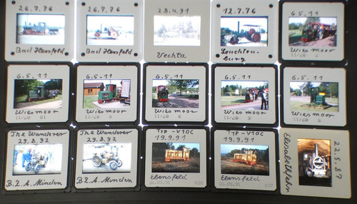 Slides field railways - field,