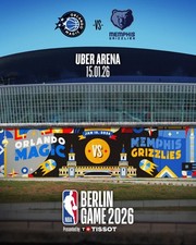 2 Tickets NBA Berlin Game 15.01.2026 - Unterrang 7. Reihe, super nah am Court!