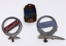 Steuerkopfschild Embleme Bismarck 3 Stück Fahrrad Schutzblech alt Marke Sammler