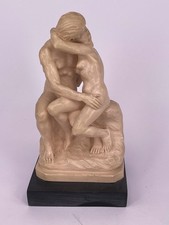 Alabasterfigur nach Rodin „Der Kuss“ signiert(P 641)