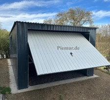 Blechgarage 5x6x2 14m - blechgarage, 3,5x6x2,14m