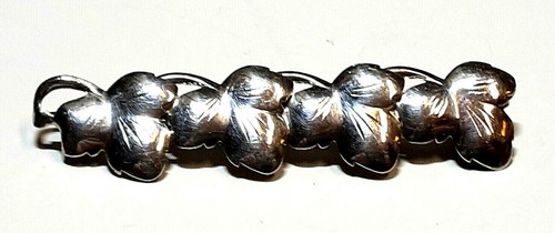 Brosche silber efeu 835 - silber, teka