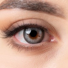 Kontaktlinsen farbig grau ohne