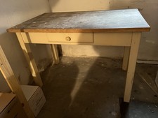 Alter Küchentisch Mit Schublade DDR Tisch Style 1940-1960 50er Jahre Echt Holz