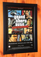 Grand Theft Auto Liberty City Stories GTA Promo Werbeblatt Poster Ad Page Framed