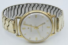 Junghans Electronic Ato-Chron Quarz Herren Armbanduhr Vergoldet