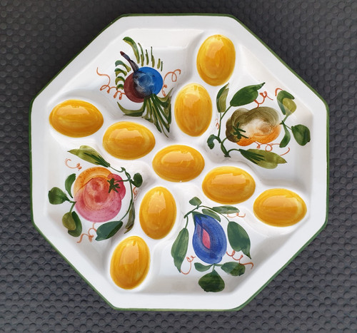 Große vintage eierplatte - große,