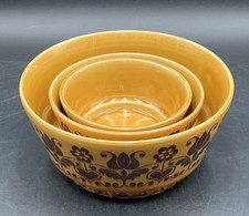 3x DDR Schüsseln VEB GDR Schüssel Schalen Set Keramik HEIKE 2 / 4 / 5 #7000