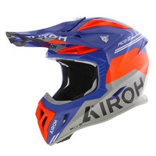 Airoh Aviator Ace 2 MX Helmet Fury gloss grey blue orange