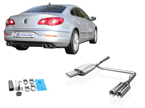 Duplex sportauspuff passat - , vw
