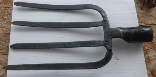 Alte dicke zinken mistgabel - 4,
