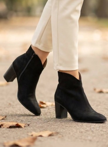 Schwarze damen stiefeletten - schwarze,
