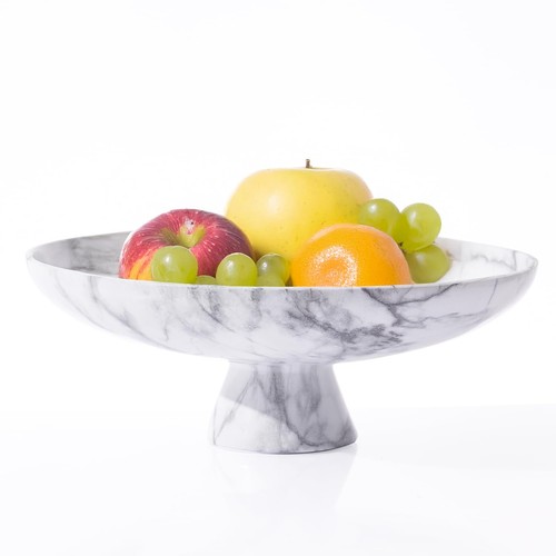 Obstschale aus marmor deko - obstschale,