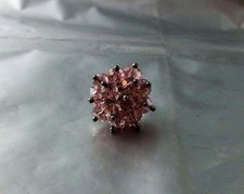  Glasperlen Ring in Form einer funkelnden Blüte Farbwahl