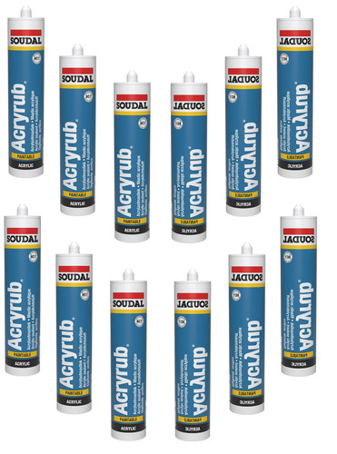 12x maleracryl weiß acryl - weiß,