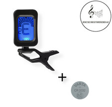 Stimmgerät mit Clip + Batterie Gitarre Ukulele Saz Baglama Oud
