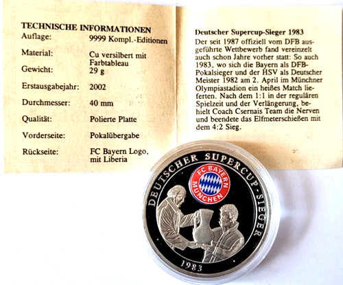 Münze medaille fc bayern - fc,
