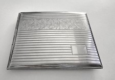 Silbernes altes Zigarettenetui