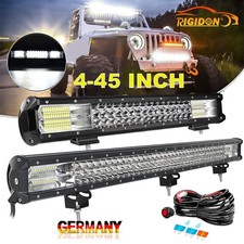 4-45 Zoll LED Lightbar 20" Lichtbalken Arbeitsscheinwerfer Offroad Auto 12/24V
