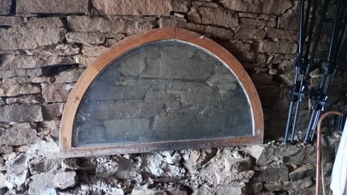 Holz rundbogenfenster altes - holz,