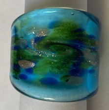 Unikat - Glasring Aquamarine